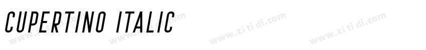 Cupertino Italic字体转换